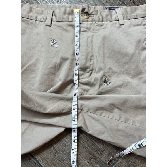 Vineyard Vines Tan‎ Chino Breaker Shorts With Embroidered Mermaids Men’s Size 33 - Picture 7 of 7